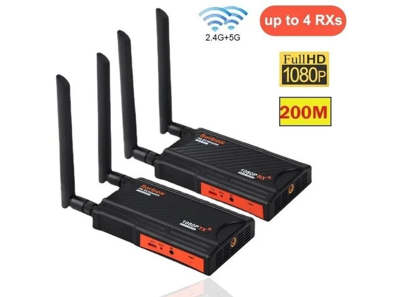 Wireless HDMI Extender 1 To 4 Splitter For PS4 PC TV Monitor Carousel 2
