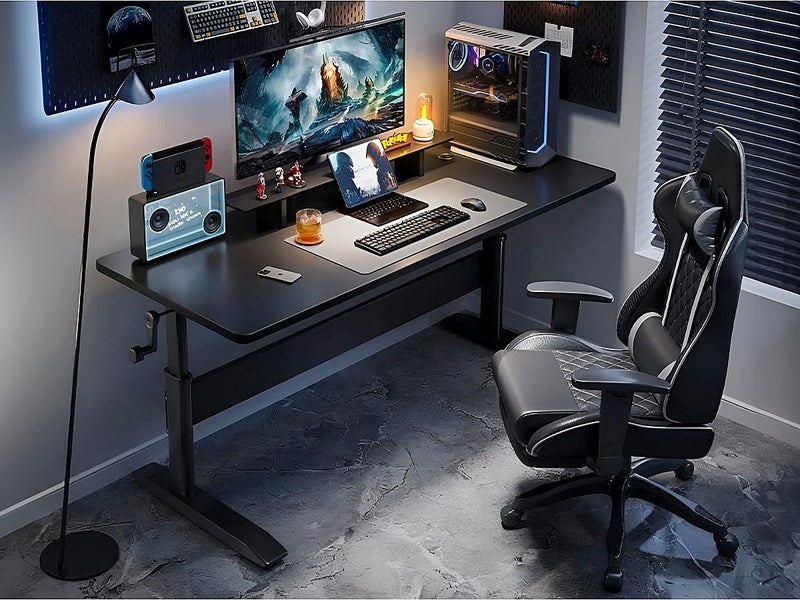 Height Adjustable Desk Carousel 1