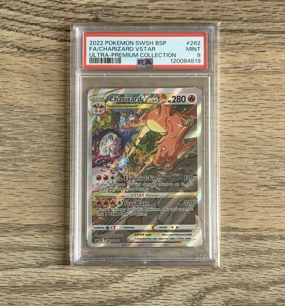 Pokemon TCG Sword & Shield SWSH262 Charizard Vstar Promo PSA 9 $1 Reserve Carousel 1