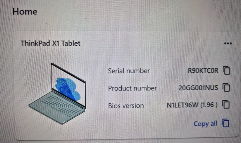 Lenovo ThinkPad X1 Tablet with detachable keyboard Carousel 2