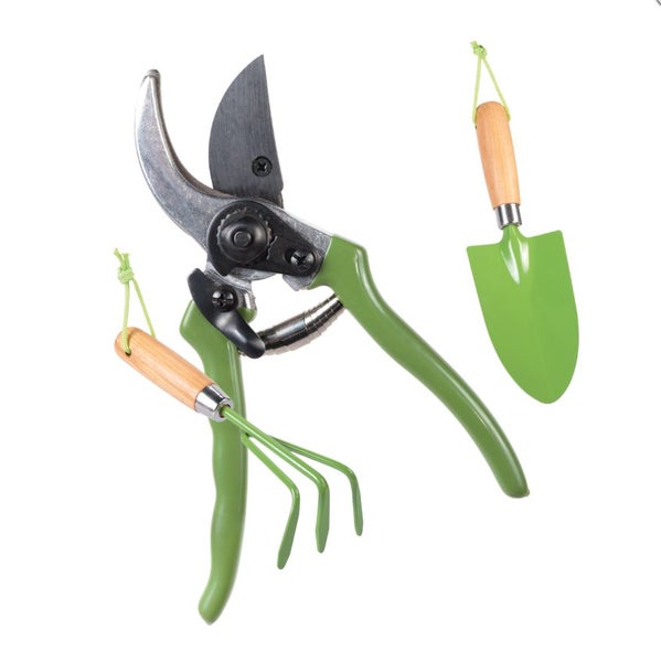 Potting Table with Free Garden Tool Set, Tray & Hooks - Natural Carousel 9