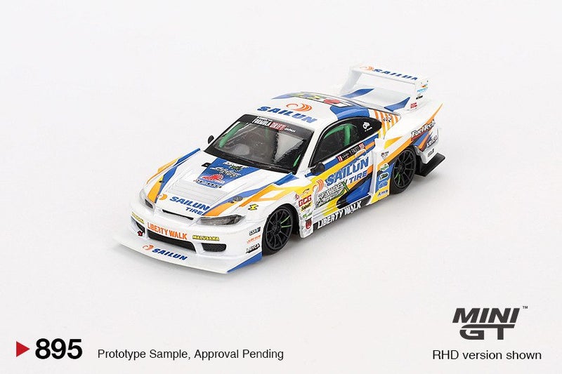 Mini GT Nissan LB-Super Silhouette S15 SILVIA #555 2023 Formula Drift Japan Carousel 2