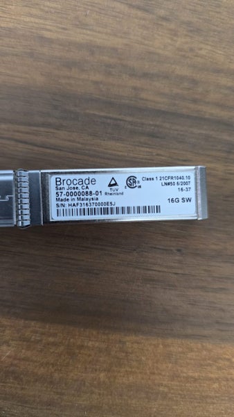 Brocade GBIC SFP+ 16Gb SW LC 850nm Transceiver Module - SPN Carousel 3