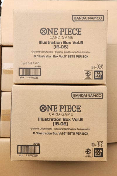 One Piece Illustration Box 05 & 06 sealed cases - 6 boxes each Carousel 1