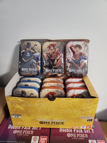 Display of One Piece Tin Pack Set 02 - 12 tins Carousel 1