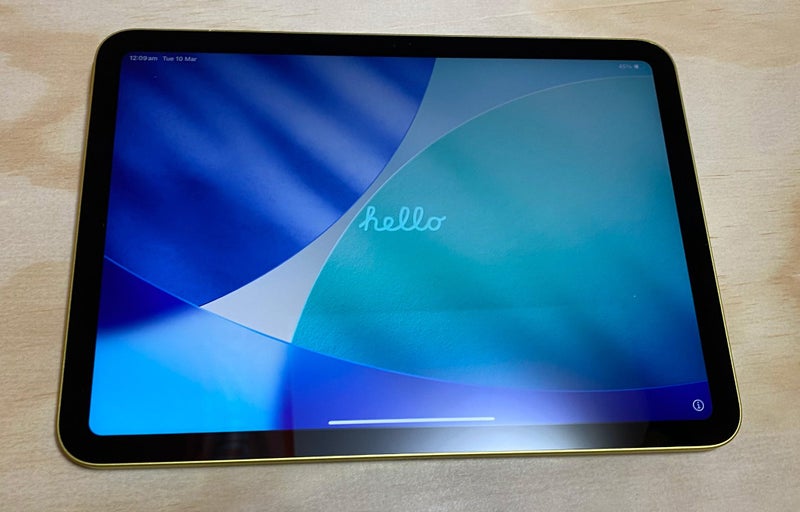 Apple iPad 10th Gen 256GB - Yellow Carousel 1