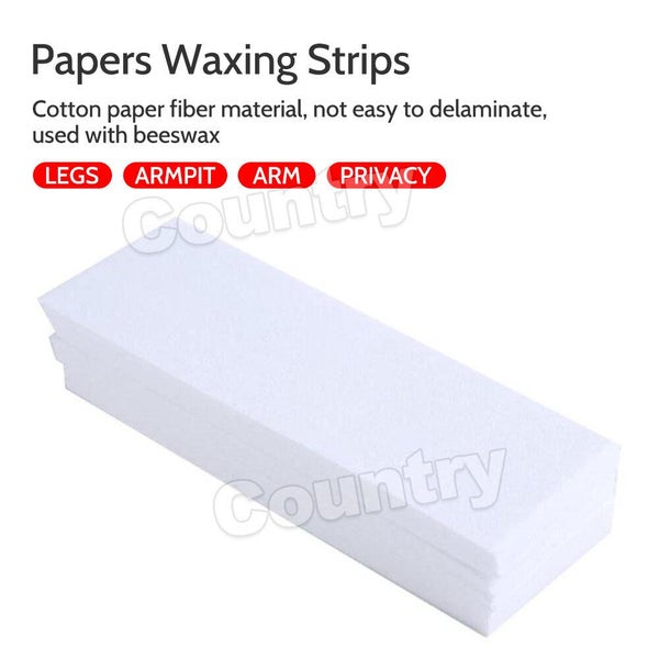 100X Pre-Cut Strips Pack Non Woven Disposable 70gsm Wax Waxing Papers Cut Carousel 2