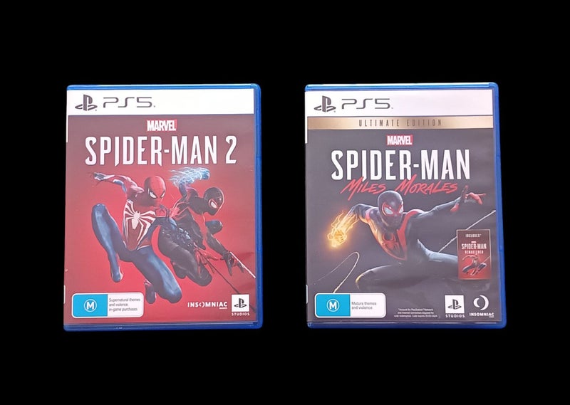 Spider Man 2 + Spiderman Miles Morales Ultimate Edition PS5 Bundle Carousel 1