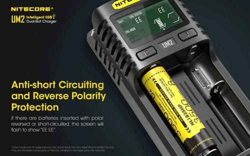 NITECORE INTELLIGENT BATTERY CHARGER USB DUAL SLOT Carousel 8