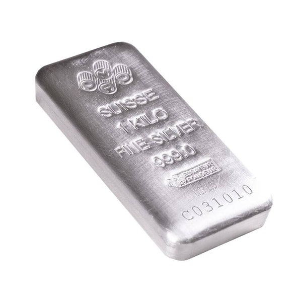 1 kilo Silver Bar - PAMP Suisse (Serialized) Carousel 1