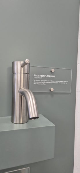 Astra Walker Icon Basin Mixer Brushed Platinum Carousel 2