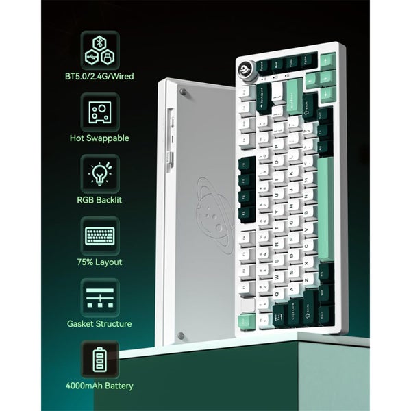 LEOBOG Hi75c PRO 75% Tri-mode Mechanical Keyboard - Astronaut Aluminium Alloy Carousel 2