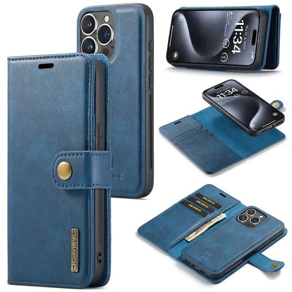 iPhone 14 Folio Case - 2-in-1 Detachable Wallet Phone Cover Carousel 1