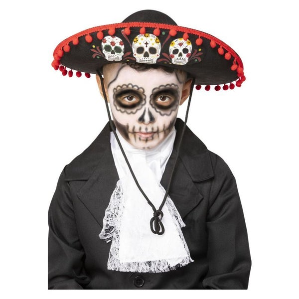 Day of the Dead Sombrero Childs Halloween Costume Hat Carousel 1