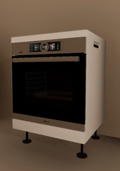 Kitchen Cabinet - Underbench Oven Unit - Code UBO6 (Fully Assembled) Carousel 1