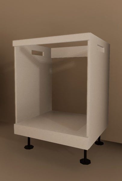 Kitchen Cabinet - Underbench Microwave Unit - Code Mic6 (Fully Assembled) Carousel 2