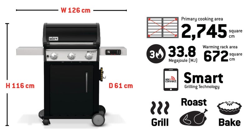 Weber Spirit EX-315 Smart Barbecue (LPG) - BRAND NEW Carousel 5