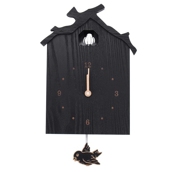 Antique Wall Cuckoo Clock Black DIY Home Christmas Holiday Presents Retro Minima Carousel 1