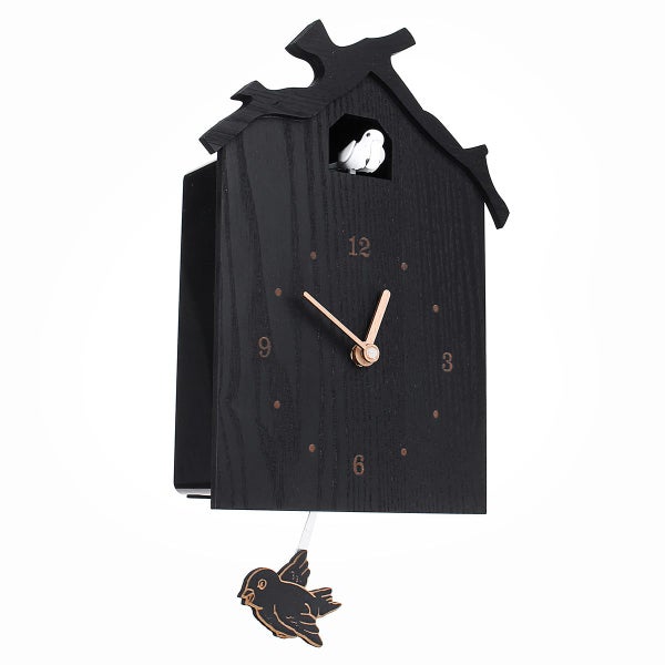 Antique Wall Cuckoo Clock Black DIY Home Christmas Holiday Presents Retro Minima Carousel 2
