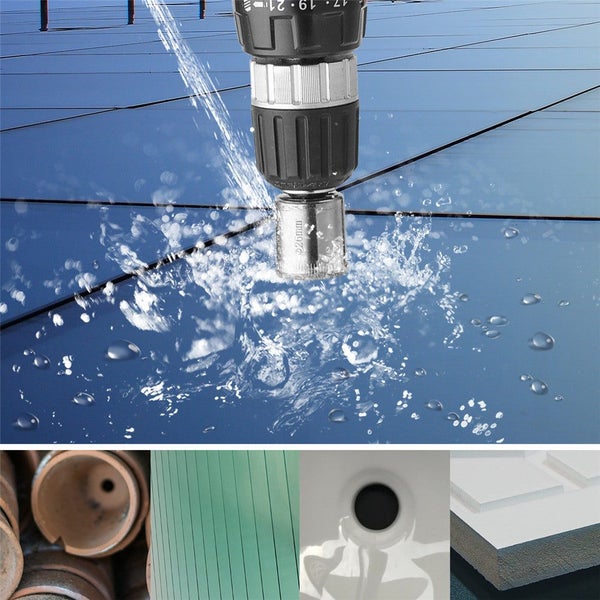 15pcs 6-50mm Diamond Hole Saw Cutter Tile Ceramic Glass Porcelain Marble Drill B Carousel 9