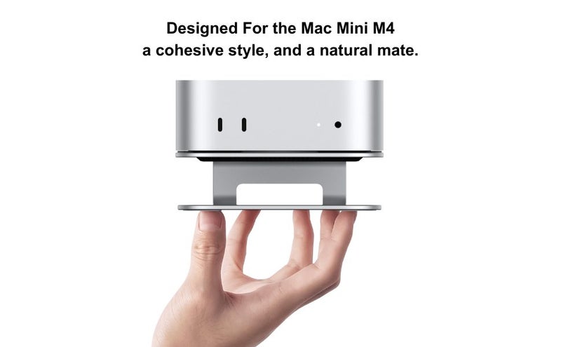 Mac mini M4 Dock Stand,Aluminum Desktop Stand Mount for Mac mini M4 Carousel 2