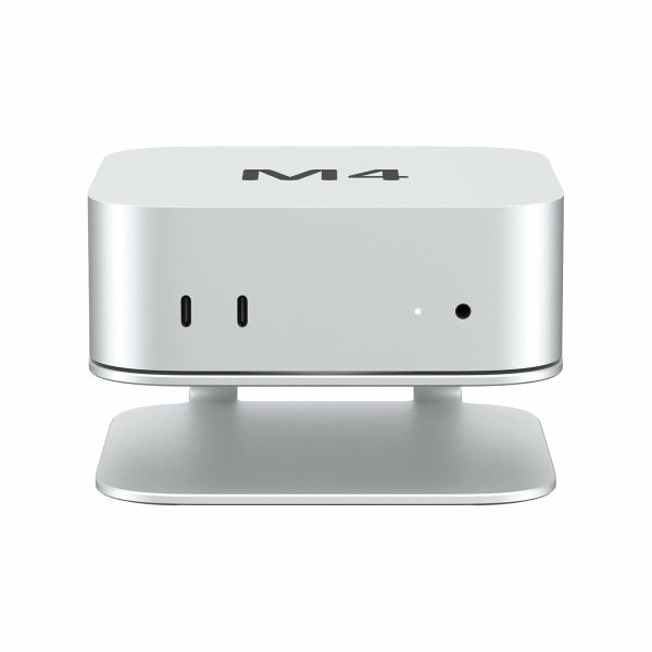 Mac mini M4 Dock Stand,Aluminum Desktop Stand Mount for Mac mini M4 Carousel 12
