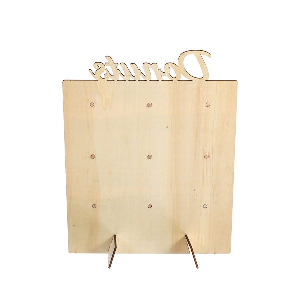 DIY Donut Wall Hold Candy Sweet Stand Wooden Table Holder Wedding Decorations Carousel 8