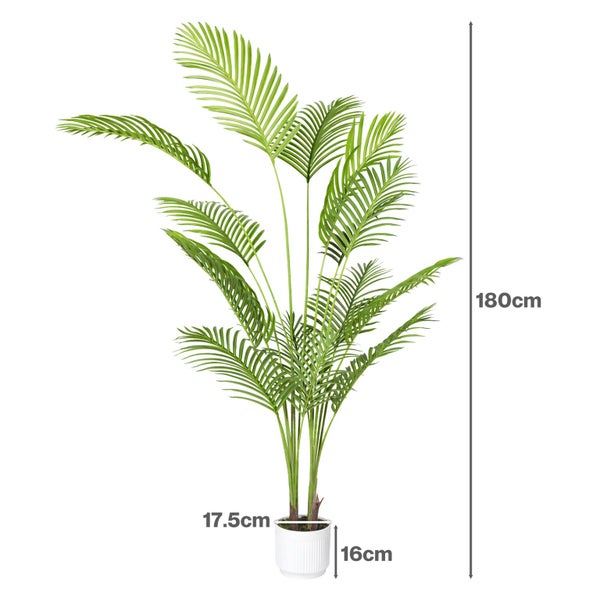 Lambu Artificial Tree Palm Fake Leaves Large Artificial Plants Indoors 180cm Carousel 2