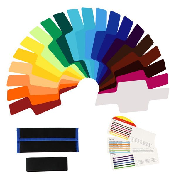 20pcs Color Universal Filter Kit with Bag for Canon Nikon Sony Pentax Olympus Fl Carousel 1