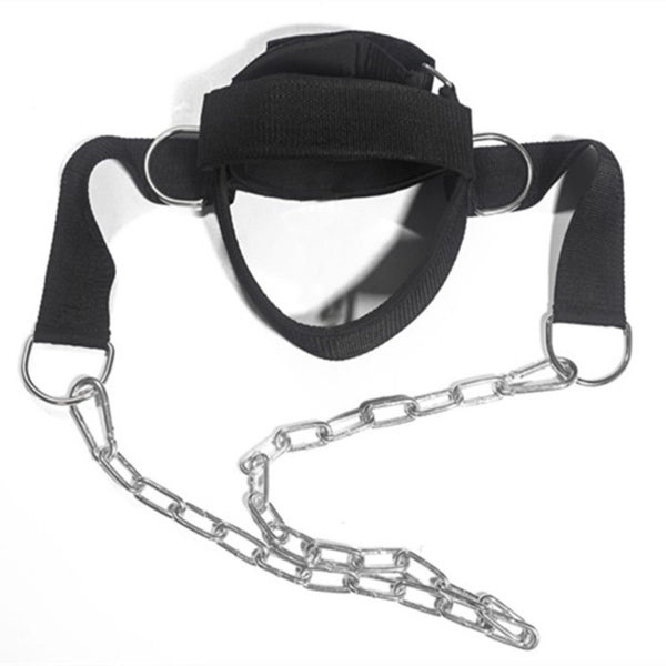 Adjustable Head Harness Neck Muscles Builder Strength Strap Weight Lifting Chain Carousel 2