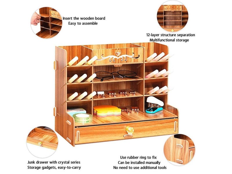 Wooden Desk Organiser NZ Clearance Carousel 2