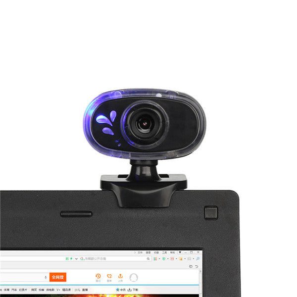 A881 USB 360 Rotation Blue Light 12 Million s with Mic Webcam Camera for PC Carousel 5