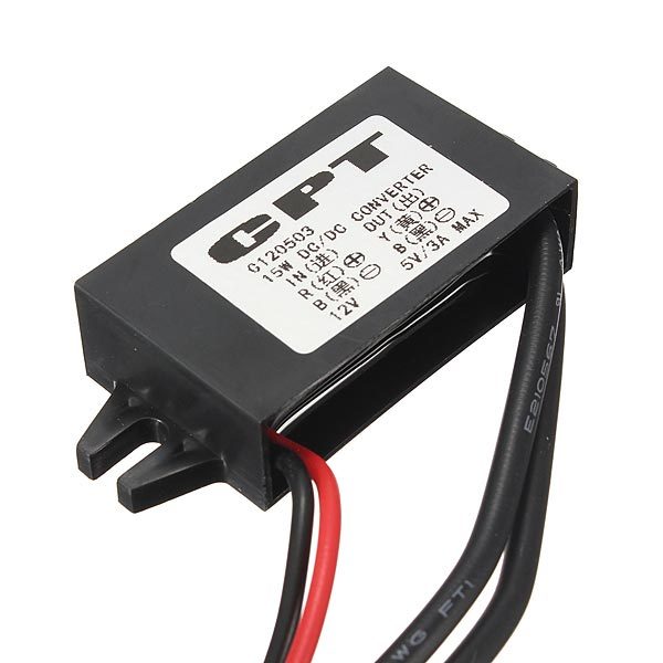 3A 15W DC 12V To DC 5V Dual USB Power Charger Adapter Converter Module Carousel 2