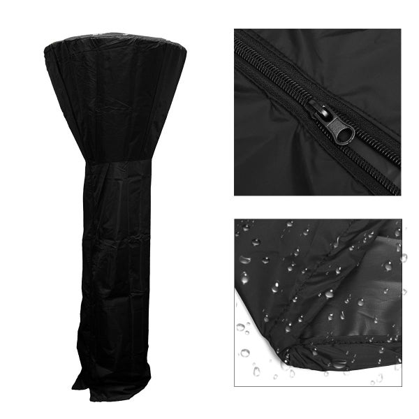220CM Freestanding Patio Heater Cover Protector Garden Outdoor Polyester Waterpr Carousel 1