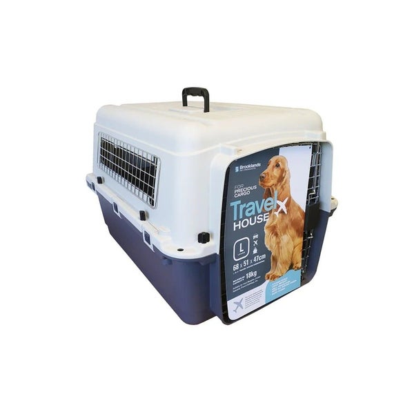 Airline Dog Cat Carrier - Large IATA Travel Crate | 68x51x47cm Carousel 1