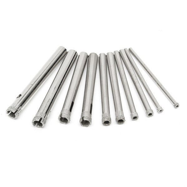 10pcs 3-7mm Diamond Hole Saw Drill Bit Set Tile Ceramic Glass Porcelain Marble H Carousel 1
