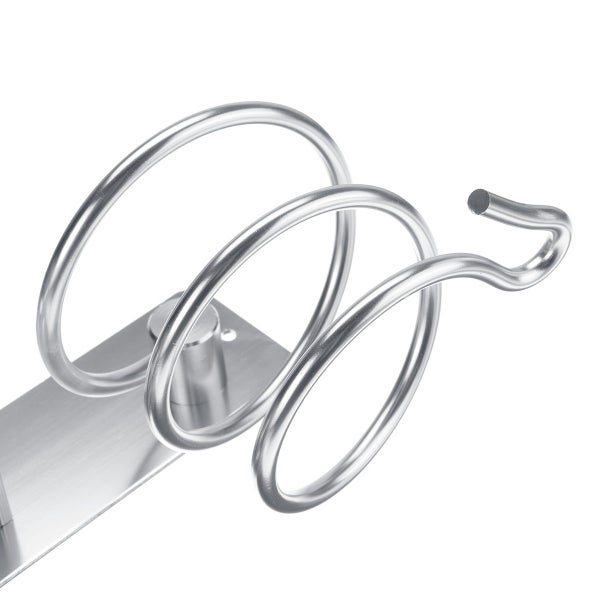 Wall Mounted Hair Dryer Holder Rack Bathroom Hair Straightener Shelf Storage Net Carousel 10