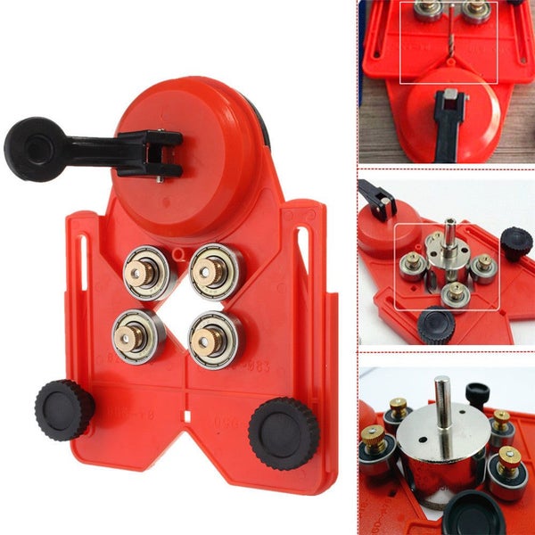 Adjustable 4-83mm Diamond Opening Locator Drill Bit Glass Hole Saw Cutter with V Carousel 1