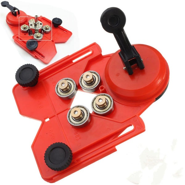Adjustable 4-83mm Diamond Opening Locator Drill Bit Glass Hole Saw Cutter with V Carousel 2