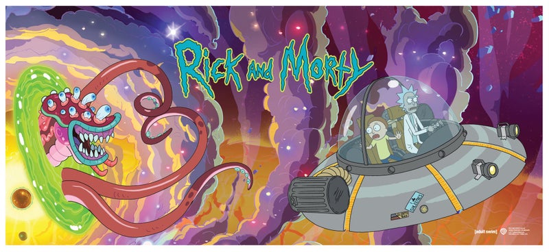 Rick and Morty Space Portal Gaming Desk Mat Mouse Pad Setup Carousel 2
