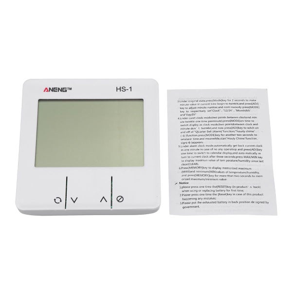 HS-1 Digital LCD Temperature Humidity Meter Thermometer Hygrometer Gauge Indoor Carousel 6