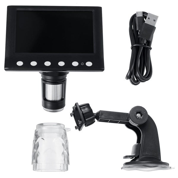 1000X 4.3 inch Portable Digital Microscope Magnifier Camera With 8LED Lights Carousel 6