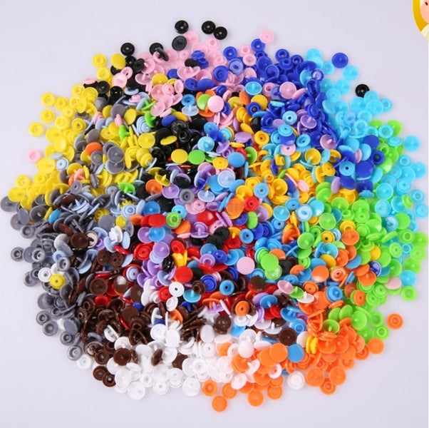 20 Color DIY Clothes T5 Plastic Fasteners Snap/Prong Ring Fastener Snap/Metal Pr Carousel 1