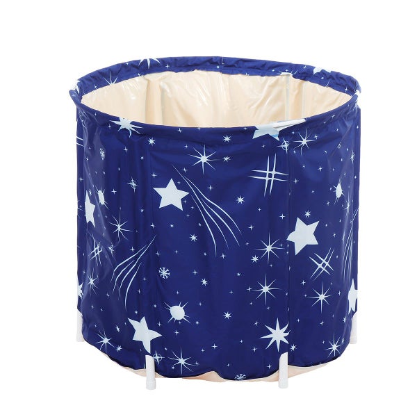 70cm PVC Bathtub Portable Water Tub Adult Spa Bath Bucket Folding Bag Outdoor Carousel 1