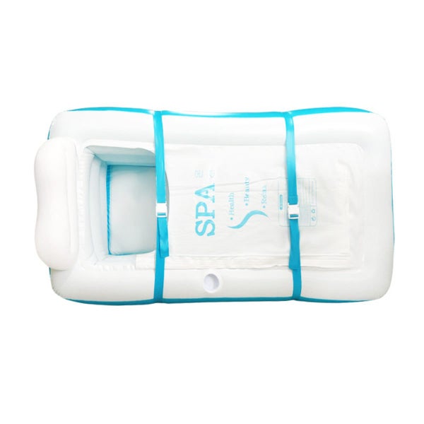 Bathtub Large Folding PVC Inflatable SPA Bath Tub Portable Adult 150x85x45CM Carousel 6