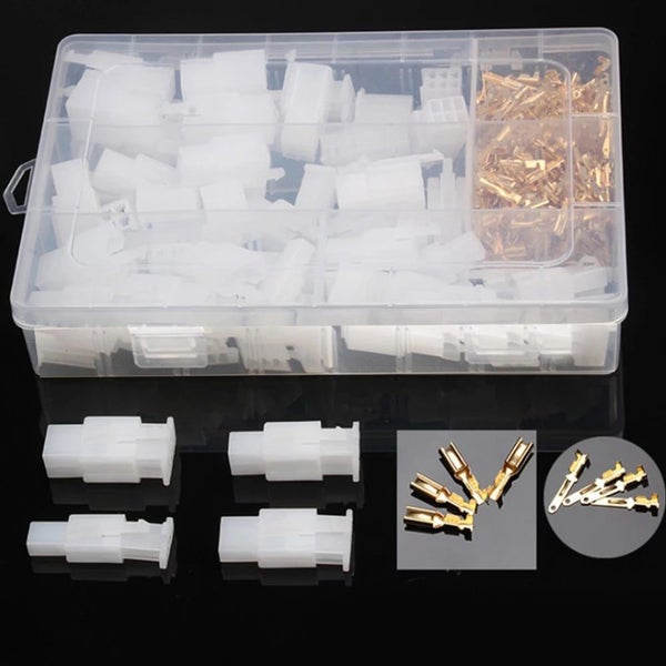 380Pcs / set Car Motorcycle Electrical 2 . 8mm 2 3 4 6 Pin Wire Terminal Connect Carousel 1