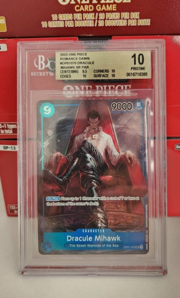 BGS 10 One Piece Mihawk alt art - Romance Dawn Carousel 1