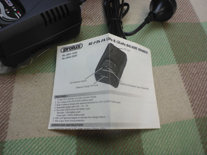 New Boxed Prolux AC 2-35 2A LiPo & LiFePo Balance Charger Carousel 2