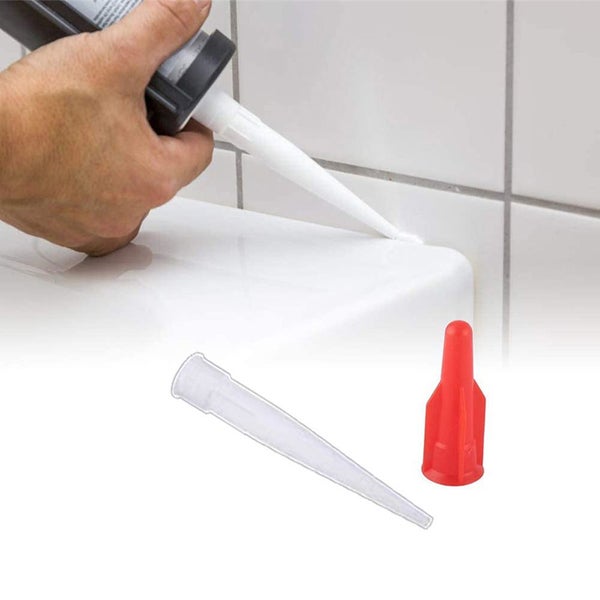 35Pcs Caulking Nozzle Silicone Caulking Tools Silicone Glass Cement Scraper Tool Carousel 5