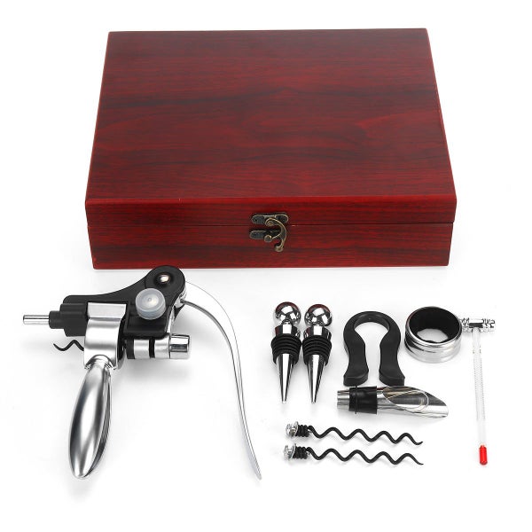 9Pcs Bottle Opener Set Rabbit Corkscrew Decanter Pourer Hand Tool Carousel 1